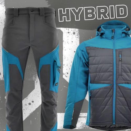 Sara Comfort Hybrid Blue téli bélelt munkaruha szett