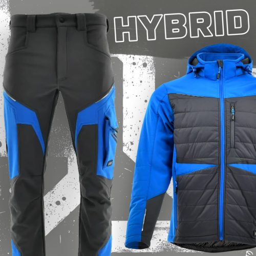 Sara Comfort Hybrid Blue téli bélelt munkaruha szett